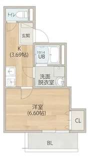 F+style住之江【1階】の間取り