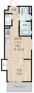 ラモーナ玉出東Ⅱ【2階】の間取り