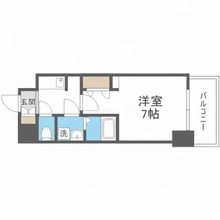 S-RESIDENCE福島玉川Uno【3階】の間取り