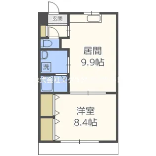第3ハイツ和らぎ【1階】の間取り