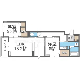 La Coeur北島【2階】の間取り