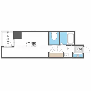 ノアーズアーク桃谷21【5階】の間取り