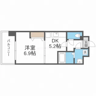 ビバーチェ鷺洲【3階】の間取り