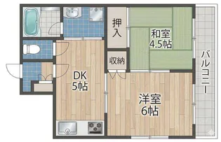 シティハイツ千本南【4階】の間取り
