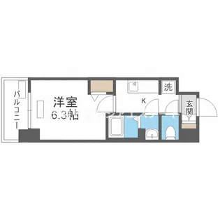 プレサンスTHE TENNOUJI 逢阪トゥルー【3階】の間取り