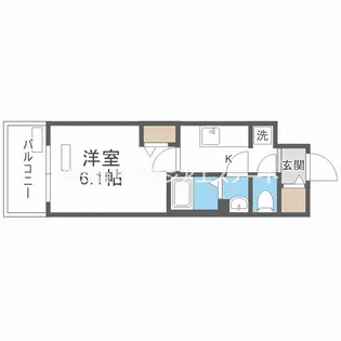 プレサンス THE TENNOJI 逢阪トゥルー【3階】の間取り