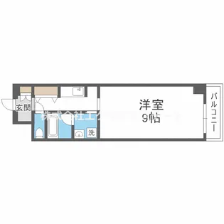 アリビオ夕陽丘【2階】の間取り