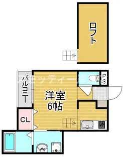 エバーグリーンテラス【1階】の間取り