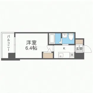 エスリード野田阪神駅前【3階】の間取り