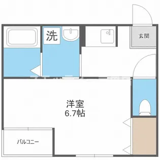 I. Residence天王寺【1階】の間取り