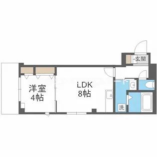 Maison Blanche Nagai【1階】の間取り