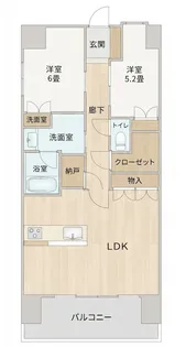 大阪ベイレジデンス【6階】の間取り