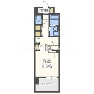 カルム ド アビタシオン【3階】の間取り
