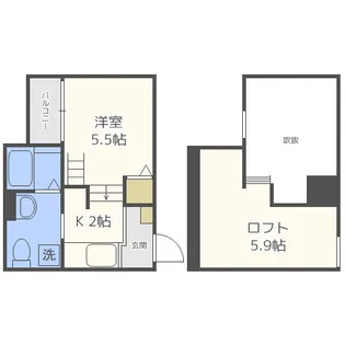 ラヴィータ御崎【2階】の間取り