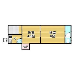 守口市アパート【2階】の間取り