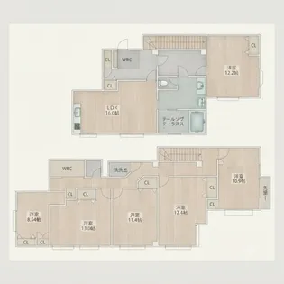 王鴻あびこマンション【2階】の間取り