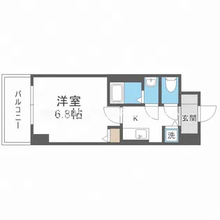 レジデンス福島Ⅱ【7階】の間取り