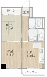 オーナーズマンション帝塚山Ⅱ【1階】の間取り
