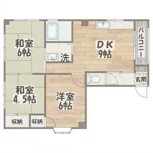 カトレヤ【4階】の間取り