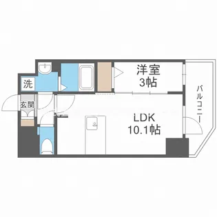 S-RESIDENCE福島玉川Uno【11階】の間取り