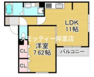 Maison Espoir 千本南【2階】の間取り