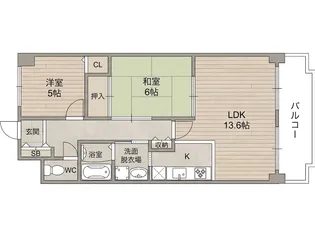 北梅田パークレジデンス【2階】の間取り