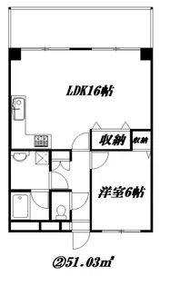 ジオナ塚本【4階】の間取り