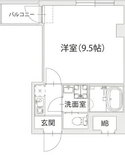 BJクローバー【7階】の間取り