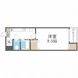 矢田健商店中ノ棟マンション【3階】の間取り