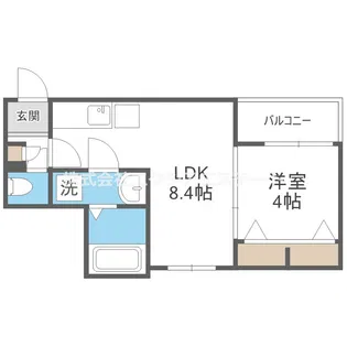AVENIR住之江【1階】の間取り