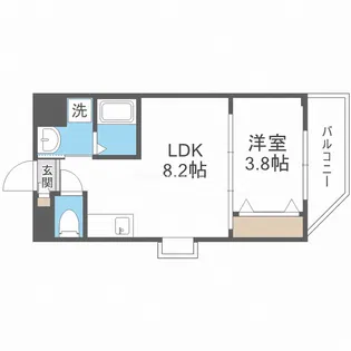 リックス天王寺南【7階】の間取り