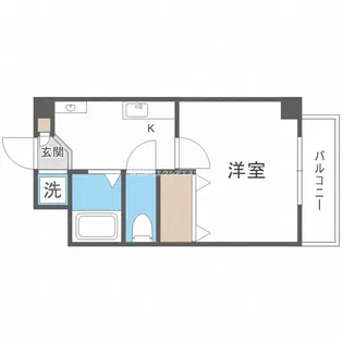 グランエクラ岸里【5階】の間取り