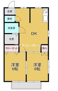 グランメール舟木【201号室】の間取り