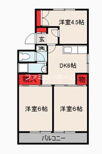 サニーハイツ【102号室】の間取り