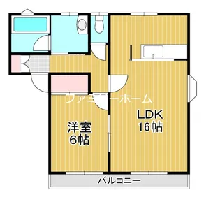 ミカミハイツB【B101号室】の間取り