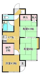 茨城県鉾田市二重作【一戸建】の間取り