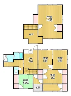 茨城県鉾田市烟田【一戸建】の間取り
