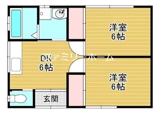 茨城県鉾田市滝浜【一戸建】の間取り