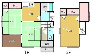 茨城県鉾田市安塚【一戸建】の間取り