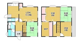 茨城県鉾田市安房【一戸建】の間取り