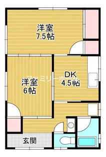 茨城県東茨城郡大洗町磯浜町【一戸建】の間取り