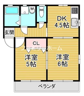 フォレストレイク【101号室】の間取り