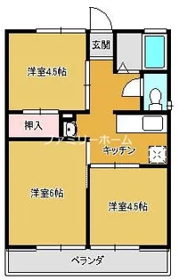 サカイハイツ【A103号室】の間取り