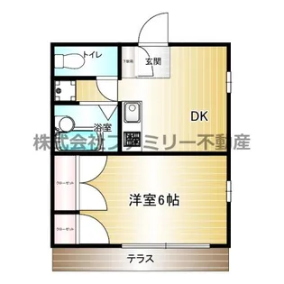 グラスヒル平潟A【102号室号室】の間取り