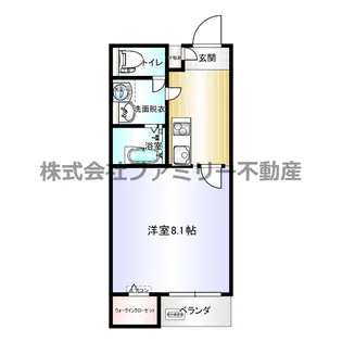 コンフォートアネックス【106号室号室】の間取り