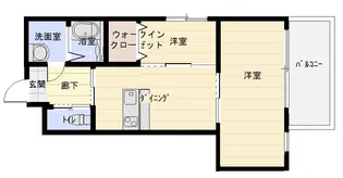 パラシオン桜島口【601号室】の間取り