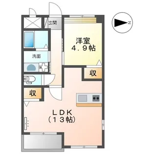 鹿児島県鹿児島市吉野4丁目【アパート】の間取り