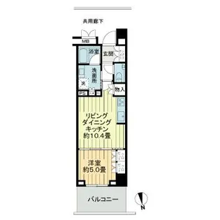 ザ・パークハウス鹿児島中央タワー【14階】の間取り