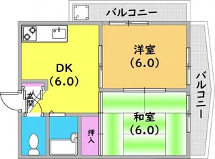 アポリア住吉【3階】の間取り