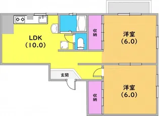 西山ビル【6階】の間取り